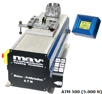 Máy đo lực căng MAV Pruftechnics Motord Test Station model ATM 5, ATM 10, ATM 25, ATM 50, ATM 100, ATM 200, ATM 500, ATM 1000, ATM 5
