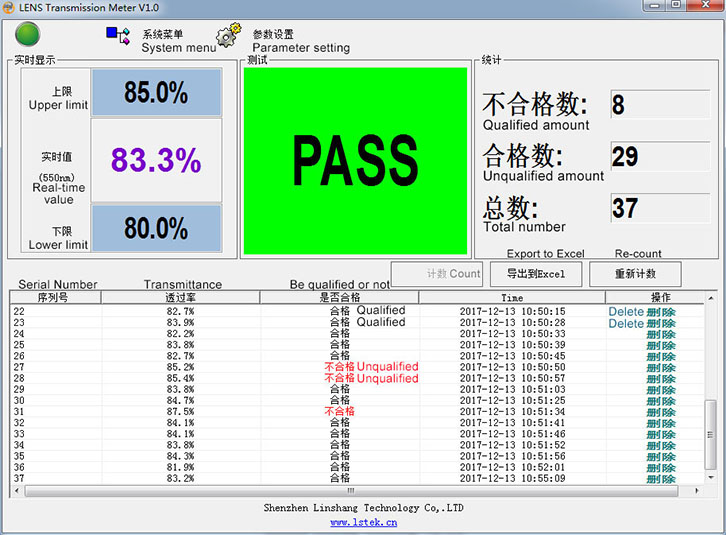 mobile phone lens tester software interface mobile phone lens tester software interface