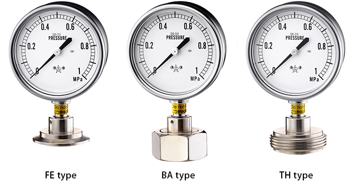 Đồng hồ đo áp suất Migishita FE, BA, TH