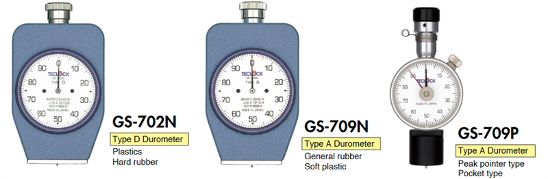 Đồng hồ đo độ cứng cao su Durometer Teclock GS-702N, GS-702G, GS-709N, GS-709G, GS-709P, GSD-719K, GSD-720K