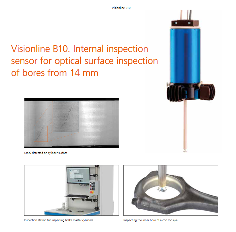 Đầu đo quang học Jenoptik Visionline IPS B10 surface inspection in hydraulic switch blocks
