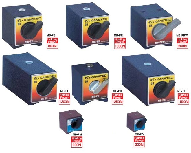 Đế từ Kanetec MB-PS, MB-PR, MB-PRW, MB-PB