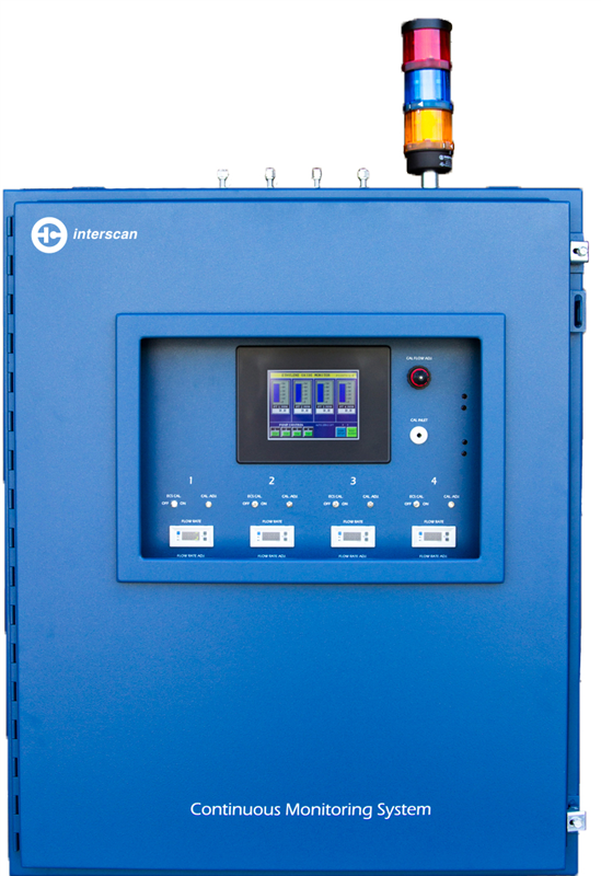 Máy dò khí Interscan SRPLC502-2000m, SRPLC502-500m Five Point Monitoring Systems - PLC Series - Hydrogen
