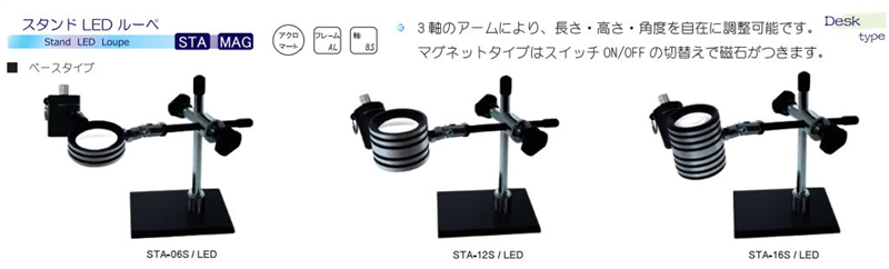KÍNH LÚP CẦM TAY LEAF STA-06S/LED, STA-12S/LED, STA-16S/LED