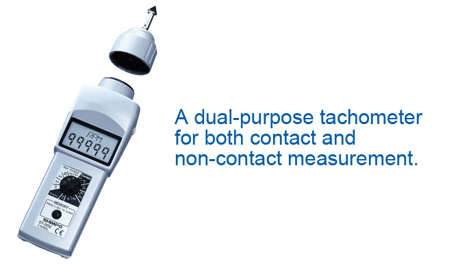 Máy đo tốc độ vòng quay Contact & Non-contact Handheld Tachometer with an LCD (Acquest SKS Coporation) Nidec Shimpo DT-205LR
