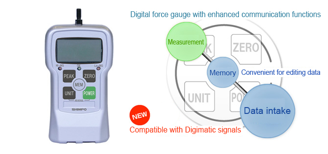 High-performance digital force gauges (Acquest SKS Coporation) Shimpo FGPX-02, FGPX-05, FGPX-1, FGPX-2, FGPX-5, FGPX-10, FGPX-20, FGPX-50, FGPX-100