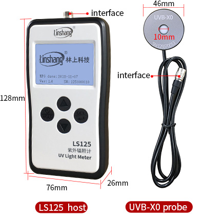 UV light meter appearance UV light meter appearance