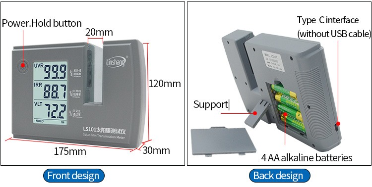 solar film transmission meter solar film transmission meter