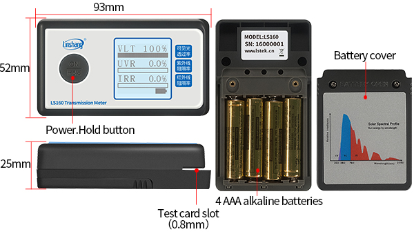 window film transmission meter display window film transmission meter display