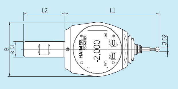 Measuring Instrument 3D-Sensor Digital Technical Drawing